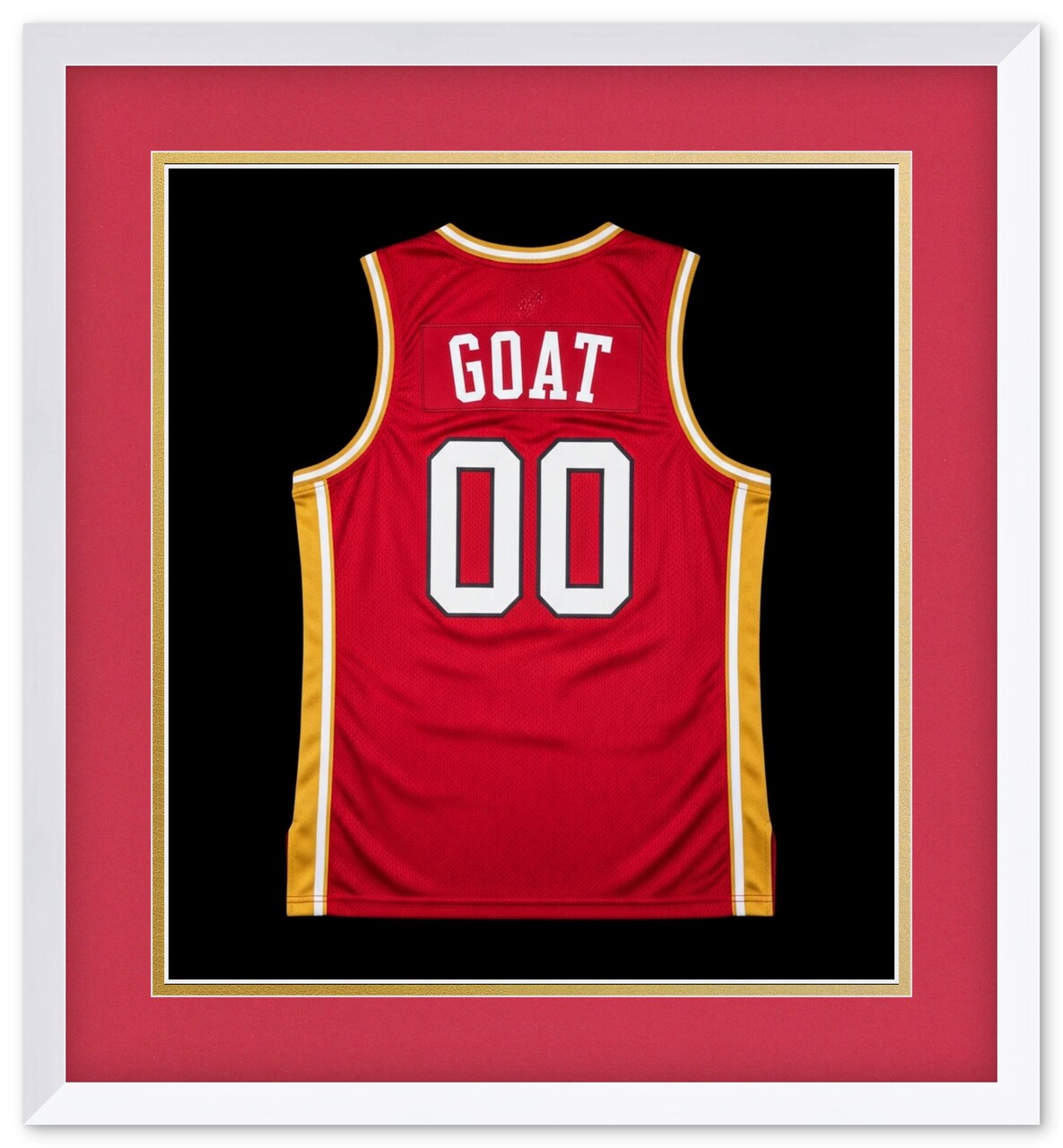 CustomPictureFrames.com Solid Wood Jersey Shadow Box Frame - Bright White - Sizes 24x26 - Wall Display With Double Mat Made in the USA